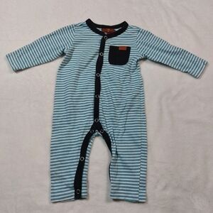 7 for All Man Kind Striped Romper Size 3-6 Months